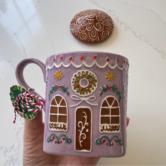 Anthropologie Lavender Ginger Stoneware Mug Mint NWT - Picture 10 of 12